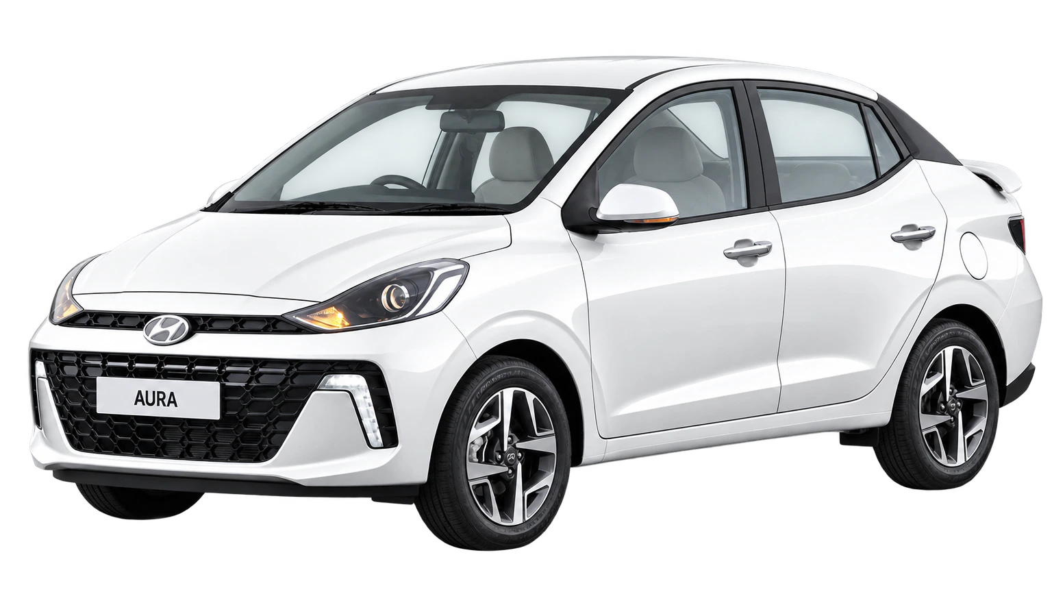 Hyundai Aura — Atlas White