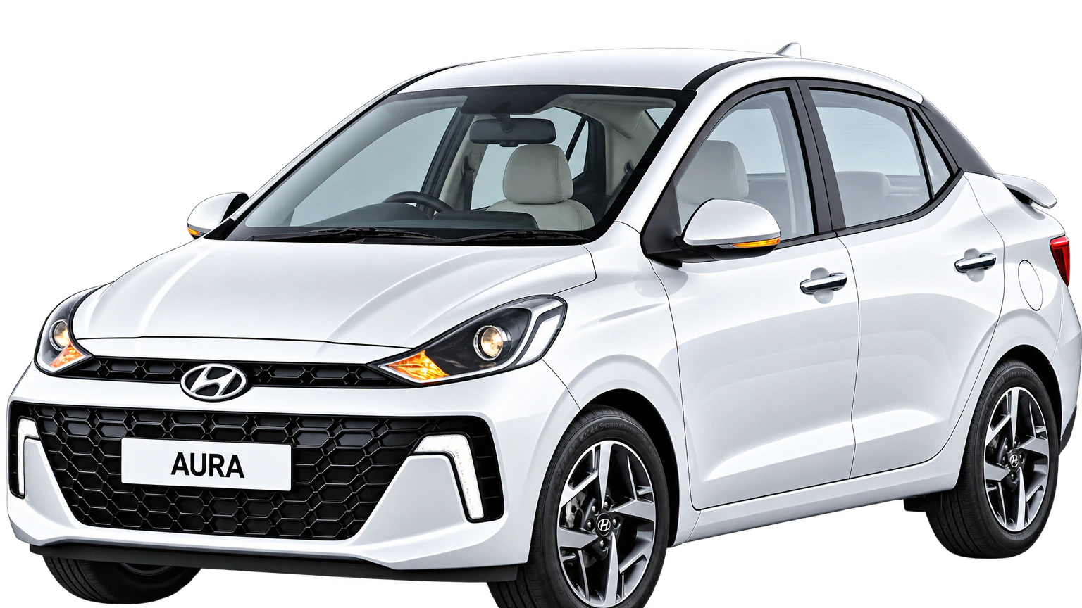 Hyundai Aura — Atlas White