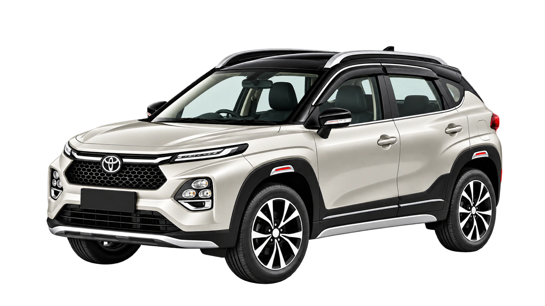 Toyota Urban Cruiser Taisor — Cafe White With Midnight Black