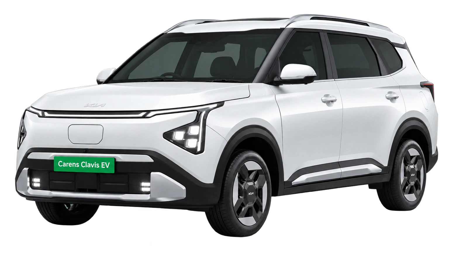 Kia Carens Clavis EV — Glacier White Pearl