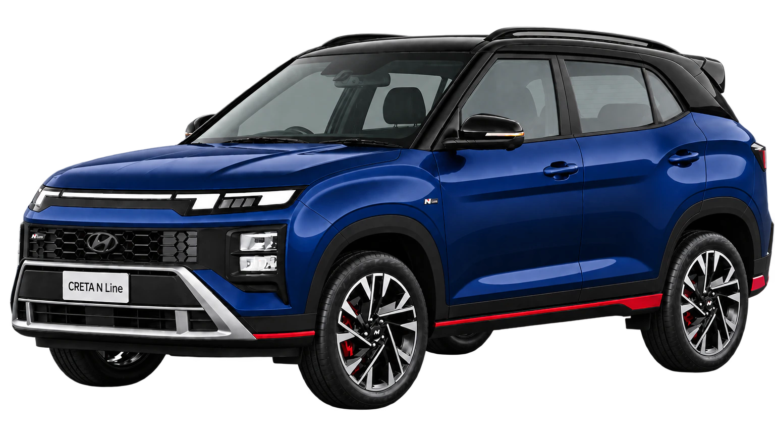 Hyundai Creta N Line — Thunder Blue With Black Roof