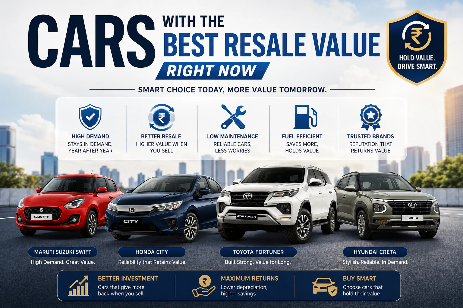 Cars with the best resale value right now