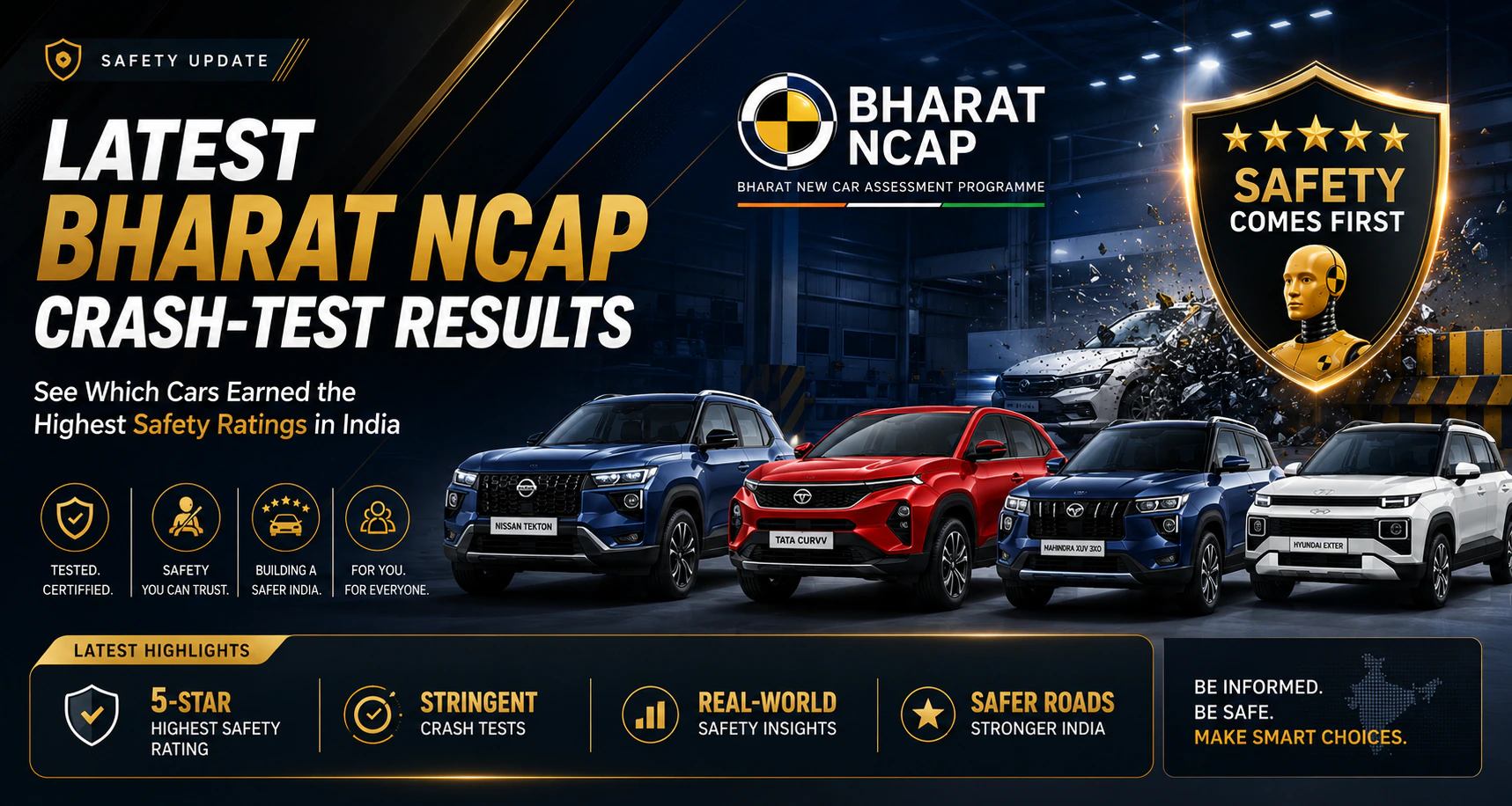 Latest Bharat NCAP crash-test results