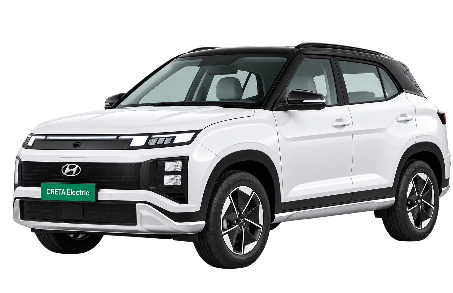 Hyundai Creta Electric — Atlas White With Black Roof